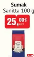 SANİTTA SUMAK 100 G SANİTTA SUMAK 100 G